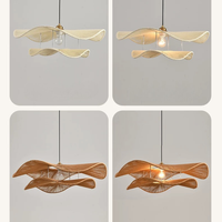 Abat-jour en rotin artisanal écologique, lampe suspendue tressée, style industriel européen, artisanat côtier chinois, ferme rustique