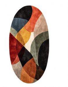 Tapis en laine de luxe fait main, design moderne haut de gamme, doux, antidérapant, imperméable, extra épais pour salon et chambre à coucher - Product Image 1