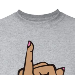 Camisetas Bordadas Elegantes para Mujer, Color Gris Jaspeado, Manga Corta, Cuello Redondo, Diseño Artesanal, Camiseta Informal de Algodón, Top de Moda para Mujer, Venta al Por Mayor - Product Image 4