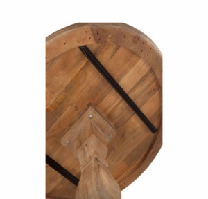 Mejor nuevo diseño moderno Pedestal Mango Mesa de comedor de madera maciza extensible para uso doméstico o hotelero - Product Image 3