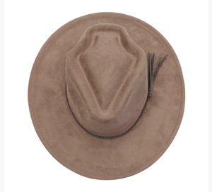 Nuevos Sombreros Fedora de Ante con Forma de Flecha y Corona, Sombreros de Sol de Ala Ancha, Gorras Básicas con Visera Plana - Product Image 2