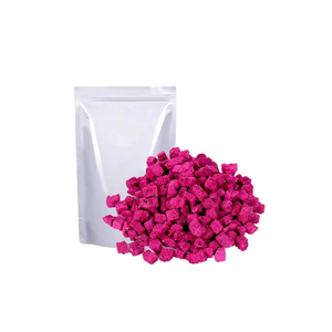 Cubos de Fruta del Dragón Liofilizados, Forma de Bloque Rosa, Envasados al Vacío, Fruta Seca de Grado Alimenticio - Product Image 1