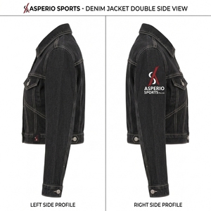 Veste en jean imprimée en coton à séchage rapide, prix compétitif, style décontracté urbain, veste en jean personnalisable pour femme - Product Image 4