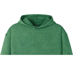 ชุดเดรสฮู้ดดี้โอเวอร์ไซส์ผ้าฟลีซสำหรับผู้หญิง ฤดูหนาว ผ้าฝ้าย 100% ระบายอากาศ กันลม เป็นมิตรกับสิ่งแวดล้อม น้ำหนัก 360 กรัม ปักลายนูน - Product Image 2