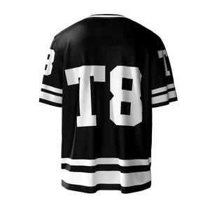 Camiseta de fútbol americano para hombre, camiseta de secado rápido de verano Boxy Fit de malla, camiseta recortada personalizada de manga corta, novedad de 2025 - Product Image 2