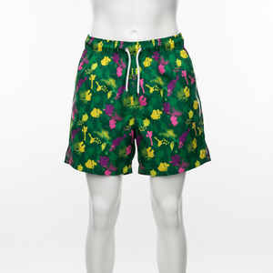 กางเกงขาสั้นชายหาดผ้าแคนวาสโพลีเอสเตอร์ 100% ระบายอากาศ แห้งเร็ว เป็นมิตรกับสิ่งแวดล้อม แฟชั่นฤดูร้อนใหม่ ขายส่ง MOQ ต่ำ รับสกรีนแบบ Sublimation เต็มตัว - Product Image 4