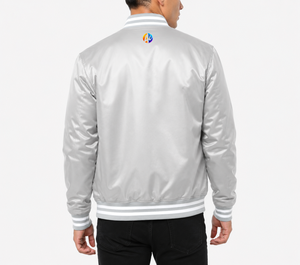Mens varsity jacket <b>crafted</b> with premium fabric offering stylish warmth durable comfort and a timeless sporty everyday fashion - Product Image 3