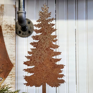 Rusty Metal Pine <b>Tree</b> ~ Rustic Woodland <b>Tree</b> - Product Image 1