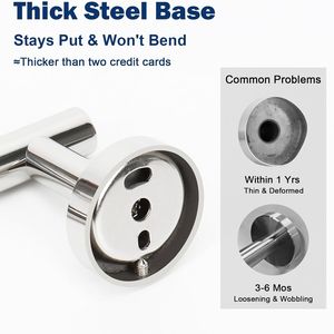 Heavy Duty SUS 304 Stainless Steel Bath <b>Towel</b> <b>Hooks</b> Robe <b>Hook</b> Holder for Bathroom Living Room Hotel Kitchen Garage - Product Image 5