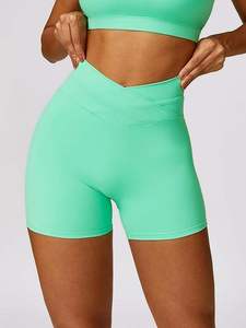 Best Quality Custom Made 2-Piece Yoga Set Crop <b>Top</b> Bra Shorts Anti-Bacterial Breathable Quick Dry Eco-Friendly - Product Image 6