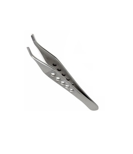 Pinzas Adson Brown para tejido, curvadas, con mango fenestrado, de acero inoxidable de grado médico, instrumento quirúrgico - Product Image 2
