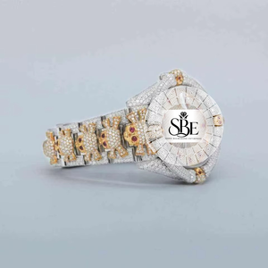 Reloj de Lujo con Movimiento de Cuarzo, Correa de Aleación de 20 mm, Diamante Moissanita Color D VVS1, Clásico y Elegante, Regalo para Coleccionistas - Product Image 3