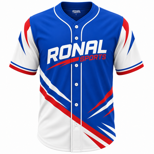 Camiseta de Béisbol Personalizada, Ropa Deportiva de Alto Rendimiento, Uniforme de Entrenamiento, Manga Corta, 100% Poliéster, Secado Rápido - Product Image 1