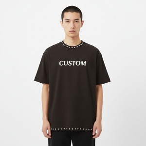 Camiseta de Verano al por Mayor para Hombre y Mujer, Personalizada, 100% Algodón, Estampada, Tallas Grandes, Tejida, Ecológica - Product Image 2