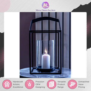Linterna Metálica Decorativa para el Hogar, de Forma Cuadrada, Color Negro, Única, de Alta Calidad, a un Precio Excepcional - Product Image 5