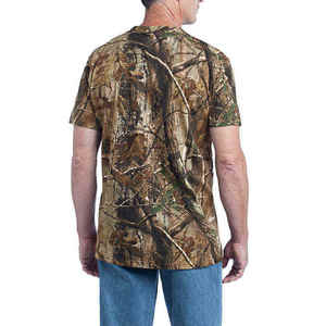 เสื้อเชิ้ตผู้ชาย RICSA แขนสั้น ผ้าฝ้าย 100% ระบายอากาศได้ดี เหมาะสำหรับใส่ล่าสัตว์และกิจกรรมกลางแจ้งในฤดูหนาว - Product Image 3