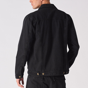 High Quality Premium 100% Cotton Denim Jacket for Men Vintage Style Slim Fit Streetwear Windproof Eco-Friendly Customize Jacket - Product Image 2