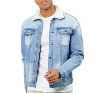 Veste en jean décontractée pour homme, design professionnel, coupe-vent, col rabattu, hiver, meilleure qualité - Product Image 3