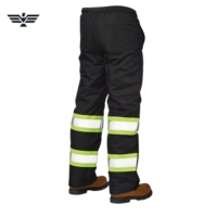 Pantaloni da Lavoro Unisex Alta Visibilità Riflettenti Traspiranti in Policotone Ripstop Multi Tasche Cargo Resistenti per Industria