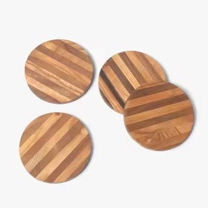 Wooden Coasters Set Luxury Drink Mats Decorative <b>Table</b> <b>Protectors</b> for Home Dining Restaurant Hotel Bar Party - Product Image 4