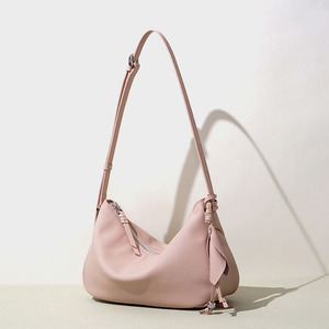 Sacs à main pour femmes en cuir véritable de luxe, fermeture à glissière ouverte de haute qualité, design minimaliste personnalisable, doublure en toile - Product Image 5