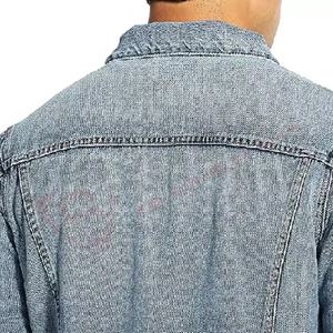 <b>Jacket</b> for <b>man</b> 100% Cotton Jeans Custom Printed Design <b>Mans</b> <b>Denim</b> <b>Jacket</b> In Best New Style Fashion Jeans <b>Jackets</b> With Logo - Product Image 4