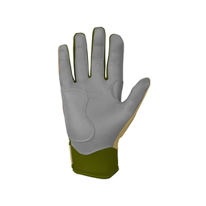 Gant de frappeur de baseball en cuir personnalisable, respirant, à prise facile, à doigts fendus, avec fermeture auto-agrippante, toutes saisons - Product Image 2