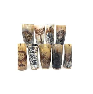 Vaso de Cuerno de Búfalo Vikingo al por Mayor, Nuevo Diseño, Fabricante y Exportador de Artesanía para Bar y Vino - Product Image 1