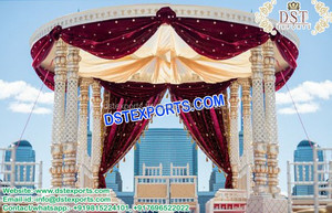El mejor Mandap Triveni tradicional portátil para bodas del sur de Asia hindú Gujarati Ritual Mandap Trivedi Mandap bodas Malasia - Product Image 5