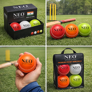 Balle de cricket souple en PVC Mahaplay 7 cm avec emballage pour entraînement, couleurs haute visibilité, logo personnalisé - Product Image 5