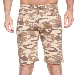 Vente en gros de shorts de fitness camouflage 100% coton pour hommes nouvelle couleur unie été jogging grande taille shorts de sport - Product Image 1