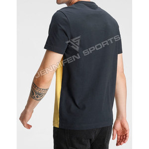 T-shirt pour homme personnalisé, uni, léger, 100% coton, plusieurs couleurs, logo imprimé personnalisé, col montant, coupe classique - Product Image 6