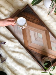 Bandeja Rectangular de Madera con Diseño Elegante y Acabado Liso para Servir Té, Café y Aperitivos en la Cocina - Product Image 4