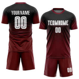 Ensemble de maillots de football personnalisés, uniforme de football, maillot à manches courtes en mesh, nom de l'équipe, numéro du joueur, adulte homme - Product Image 1