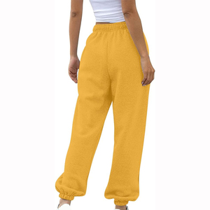 Women's High Quality Super Comfortable Flare Sweat Pants Elastic Waist Streetwear Summer Jogger <b>Drawstring</b> Wide Leg Breathable - Product Image 4
