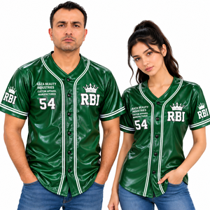 Maillot de baseball pour homme adulte, imprimé numérique, en tissu similicuir, antibactérien, séchage rapide, respirant, grande taille, anti-UV, entièrement imprimé sur le devant - Product Image 1