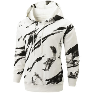 Nouveauté : Sweats à capuche tie-dye d'hiver personnalisés pour hommes, coupe classique, écologiques, coupe-vent, en coton mélangé, vente en gros - Product Image 6