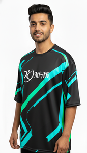 T-shirt de sublimation surdimensionné premium pour hommes, coupe ample urbaine, streetwear, tee-shirt tendance populaire - Product Image 4