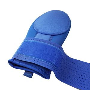 WARPRO INDUSTRY Blue Baseball Mitt with Adjustable Strap Palm Protection Non Woven Fabric Durable Right Handed <b>Throw</b> Outdoor Use - Product Image 6