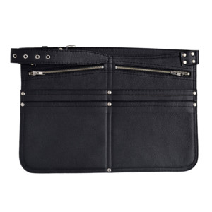 Sac de Caisse en Cuir de Vachette Véritable pour Marché et Commerce, Ceinture Porte-Monnaie Robuste avec Boucle Réglable et Multiples Poches Zippées pour Téléphone Portable - Product Image 4