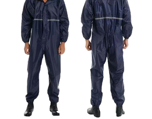 Premium quality Unisex Adult Waterproof Rain Suit Full Sleeve Polyester One-Piece Outdoor Wear All Seasons - Product Image 5