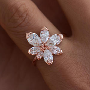 Arin Lab Grown Diamond CVD avec IGI 2.52ct F VVS-VS Brilliant Cut 14k Yellow Gold Fashion Jewelry Rings for Girls - Product Image 2