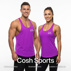 Camisetas Deportivas Transpirables Color Morado para Gimnasio, Unisex, de Secado Rápido, para Entrenamiento - Product Image 1