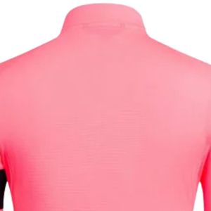 Maillot de cyclisme rose et noir pour hommes et femmes, manches courtes, respirant, léger, pour vélo de route, VTT, vêtements de sport performants - Product Image 4