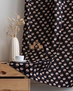 Cortinas de Algodón con Estampado Floral Clásico, Transpirables y de Alta Calidad para Sala de Estar y Dormitorio - Product Image 3