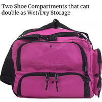 Sac de sport décontracté grande capacité en polyester/nylon, avec sangle réglable, fermeture éclair, léger, durable, pour voyage et activités de plein air, personnalisable
