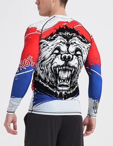Custom Made <b>Womens</b> Rashguard Sublimation Long Sleeve UV Protection <b>Compression</b> Swim Wholesale OEM Wear OEM Wholesale - Product Image 4