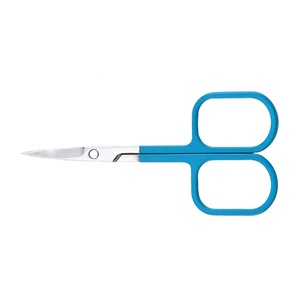 Ciseaux à sourcils à lame droite et arrondie, design simple, fabrication de qualité, pour soins de beauté, en vente - Product Image 6