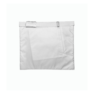 Tablier de Maître Maçon Haut de Gamme Blanc avec Broderie en Fil d'Argent, Conception Personnalisée, Tablier Maçonnique Premium, Fournisseur Direct d'Usine - Product Image 2