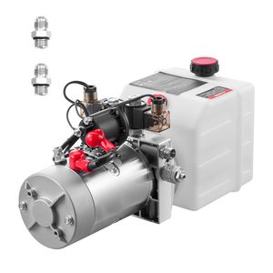 Pompa Idraulica a Doppio Effetto da 3 Quarti per Rimorchio, Pressione Massima 3200 PSI, Portata 0,91 GPM, DC 12V - Product Image 1